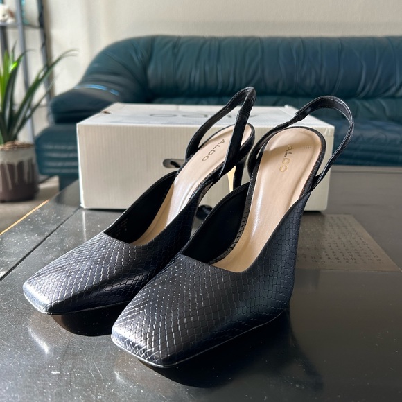 ALDO- never worn before- Square toe slingback heels - Picture 9 of 10